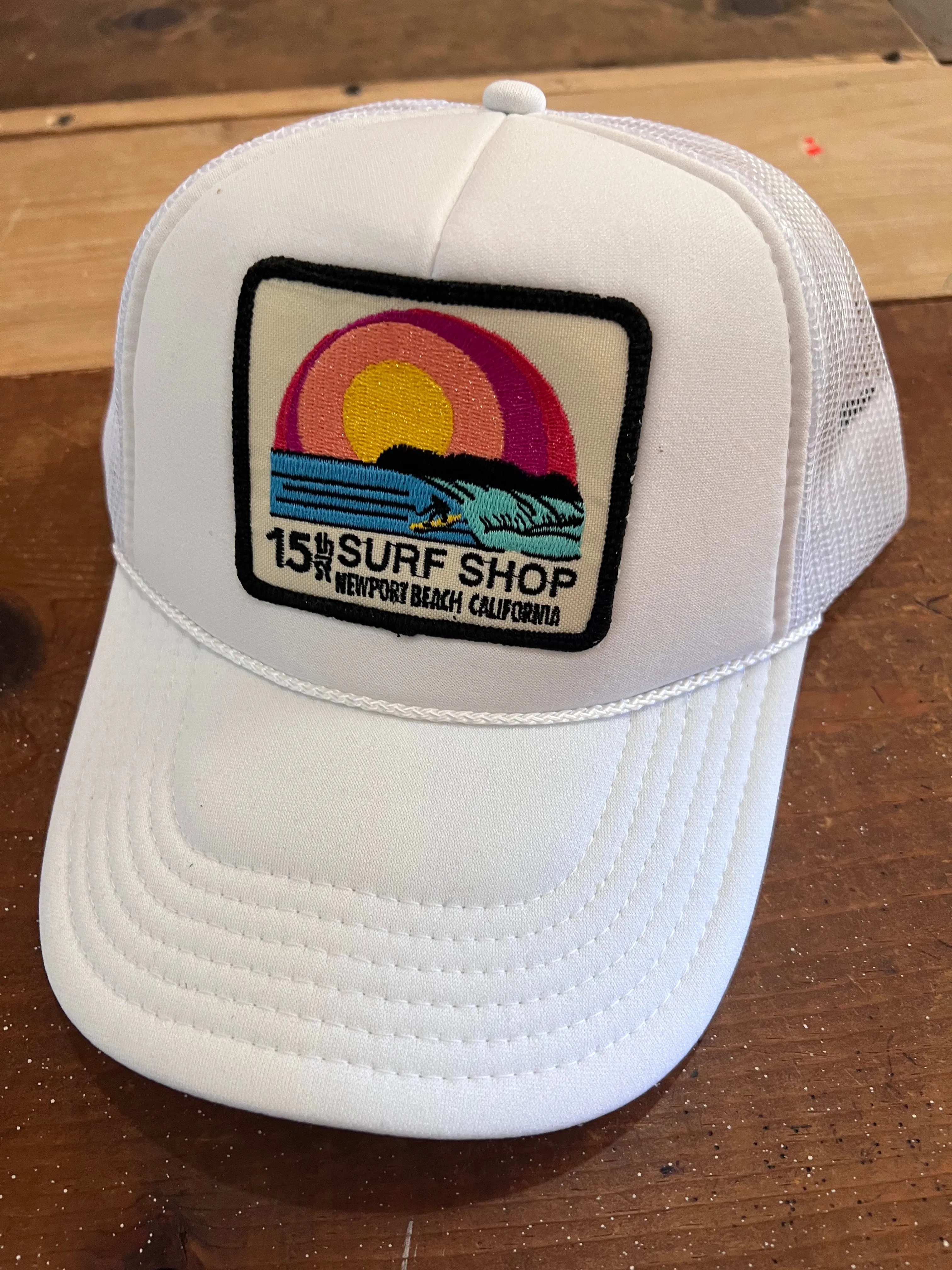 15th St SUNSET SURFER Design Adult Trucker Hat MULTIPLE COLORS!
