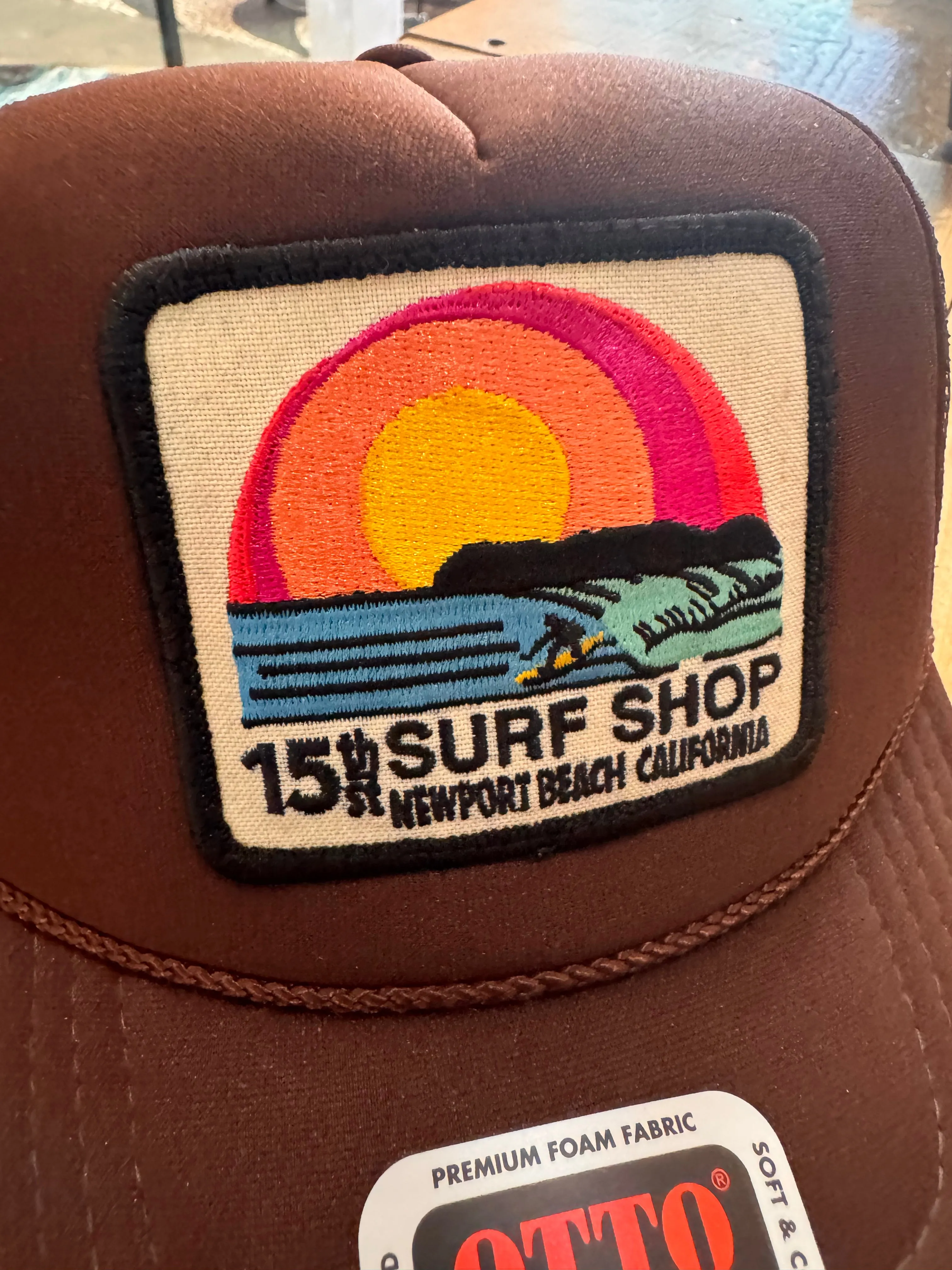 15th St SUNSET SURFER Design Adult Trucker Hat MULTIPLE COLORS!