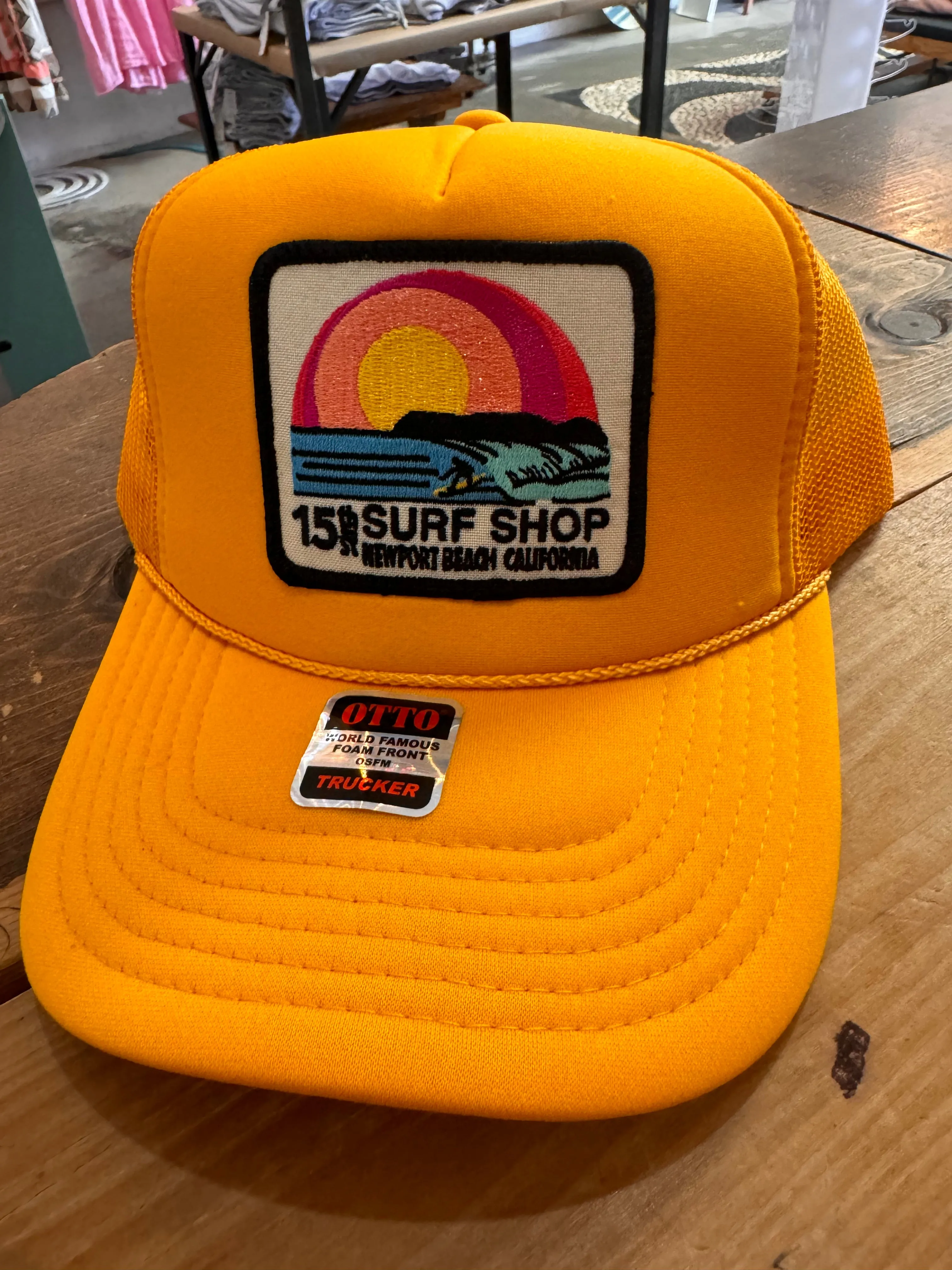15th St SUNSET SURFER Design Adult Trucker Hat MULTIPLE COLORS!