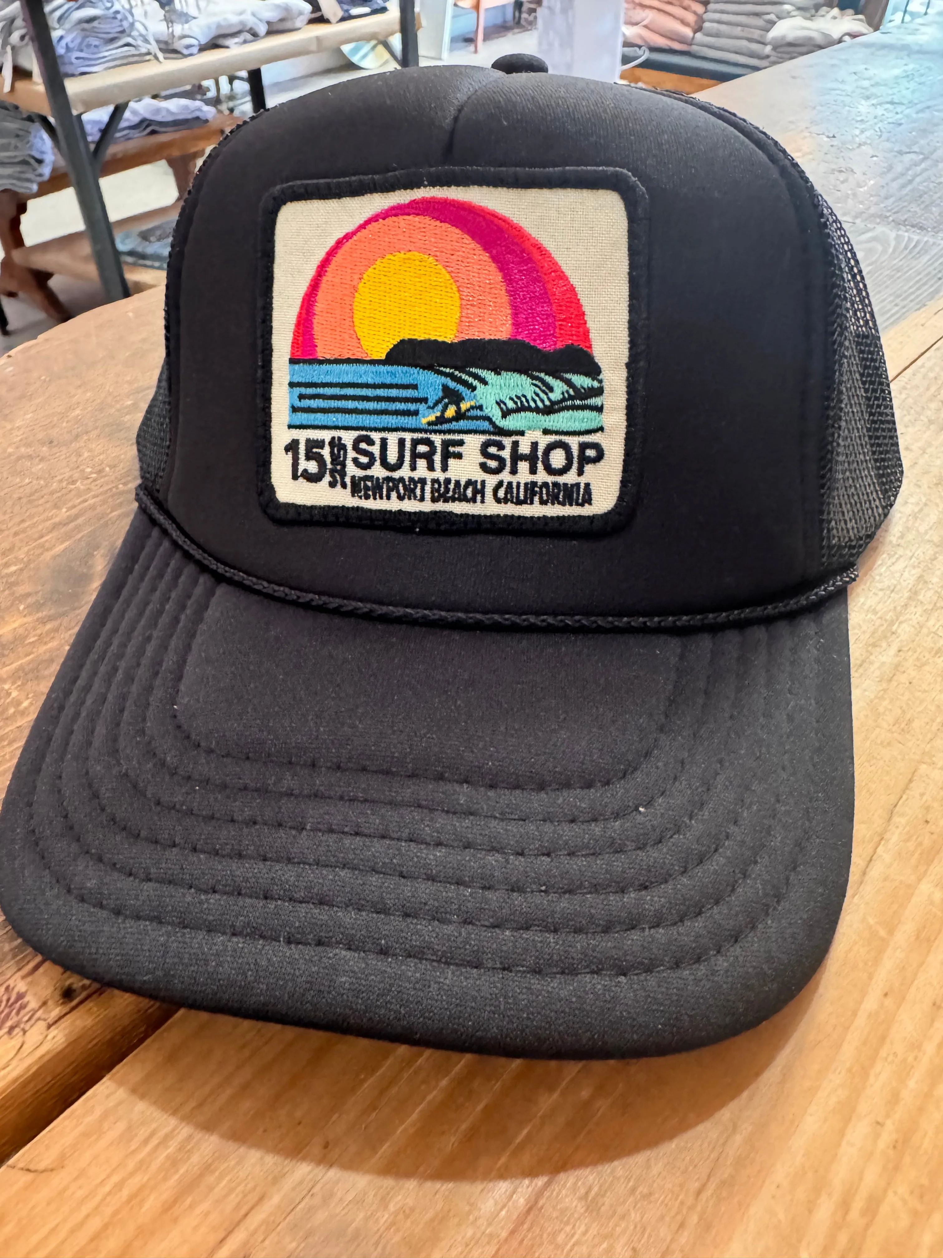 15th St SUNSET SURFER Design Adult Trucker Hat MULTIPLE COLORS!