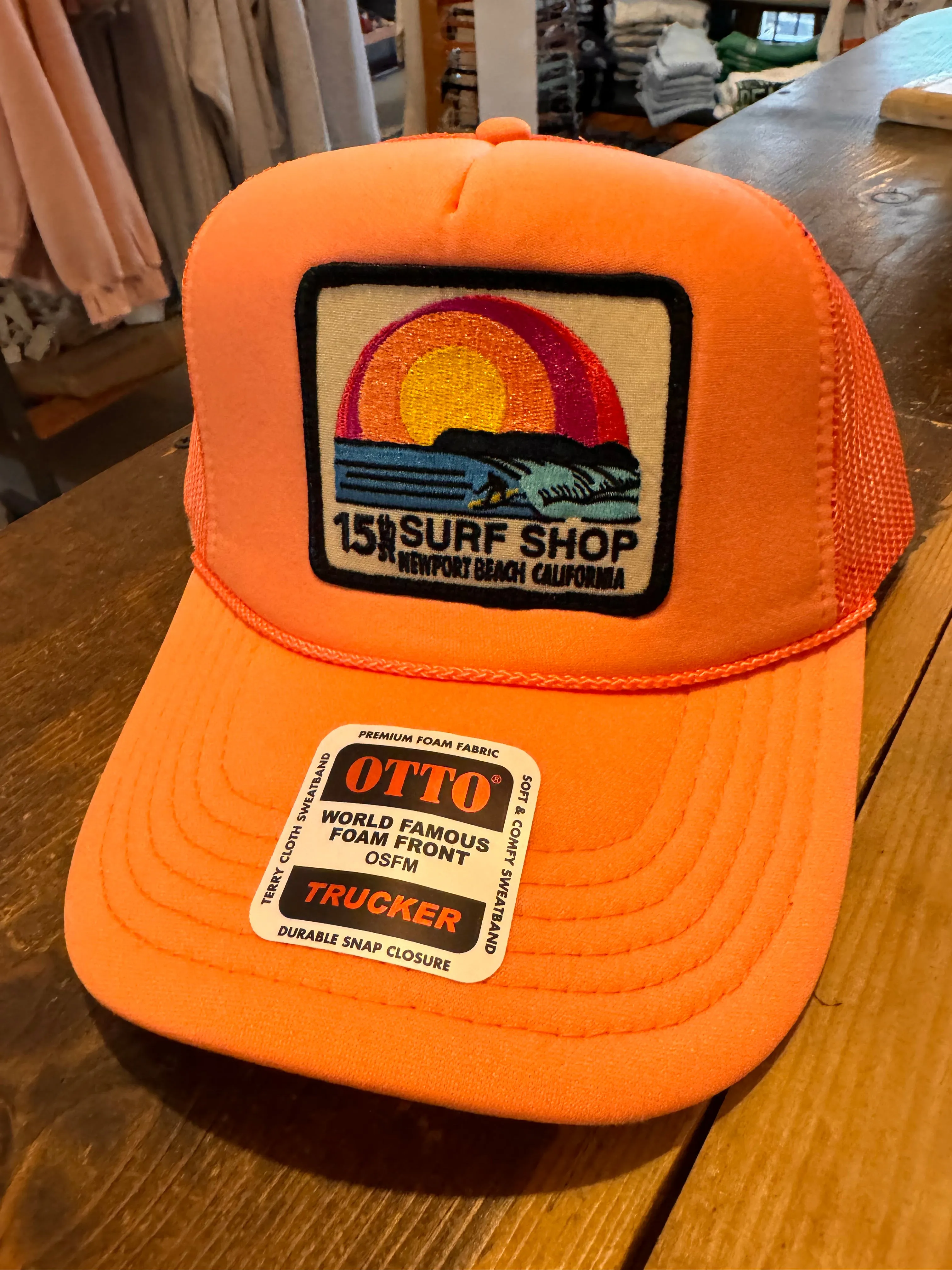 15th St SUNSET SURFER Design Adult Trucker Hat MULTIPLE COLORS!
