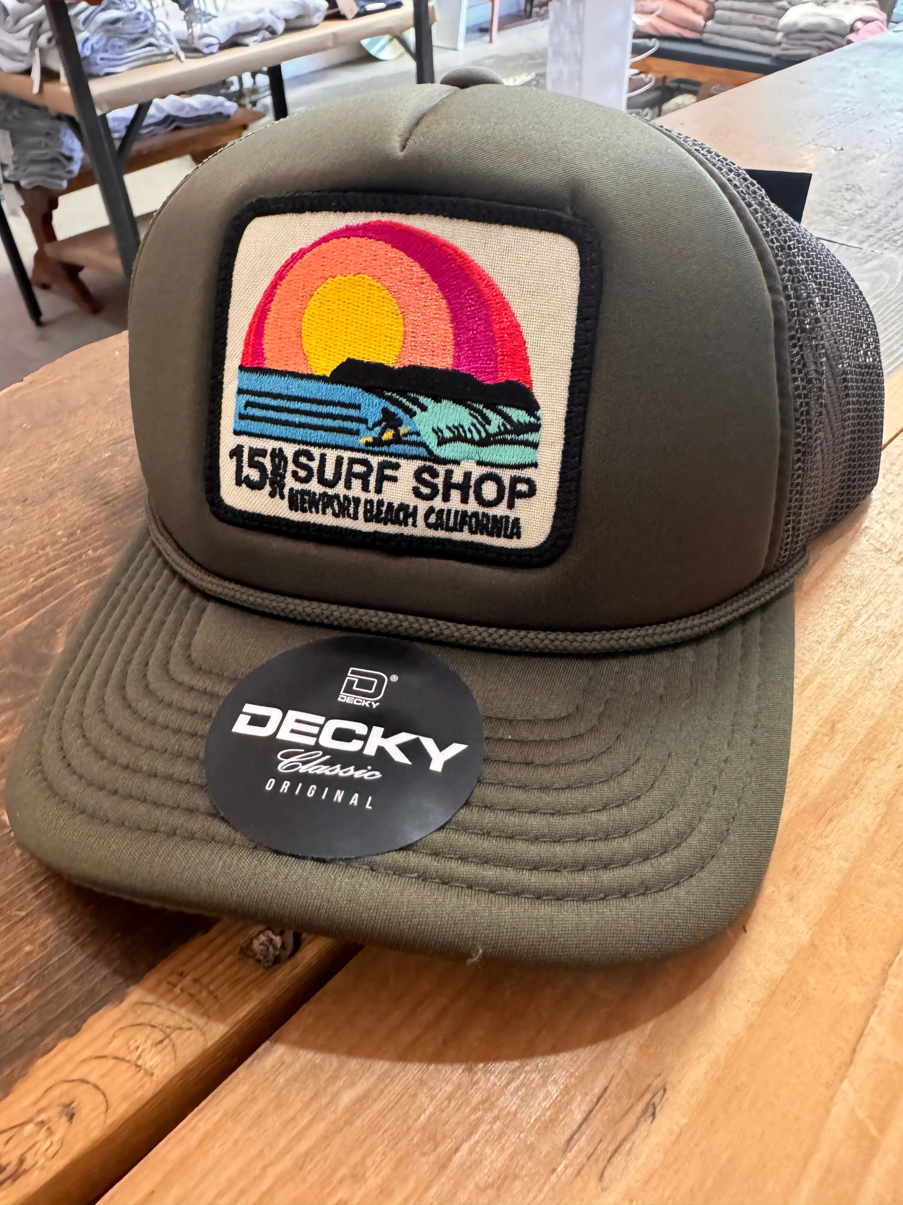 15th St SUNSET SURFER Design Adult Trucker Hat MULTIPLE COLORS!