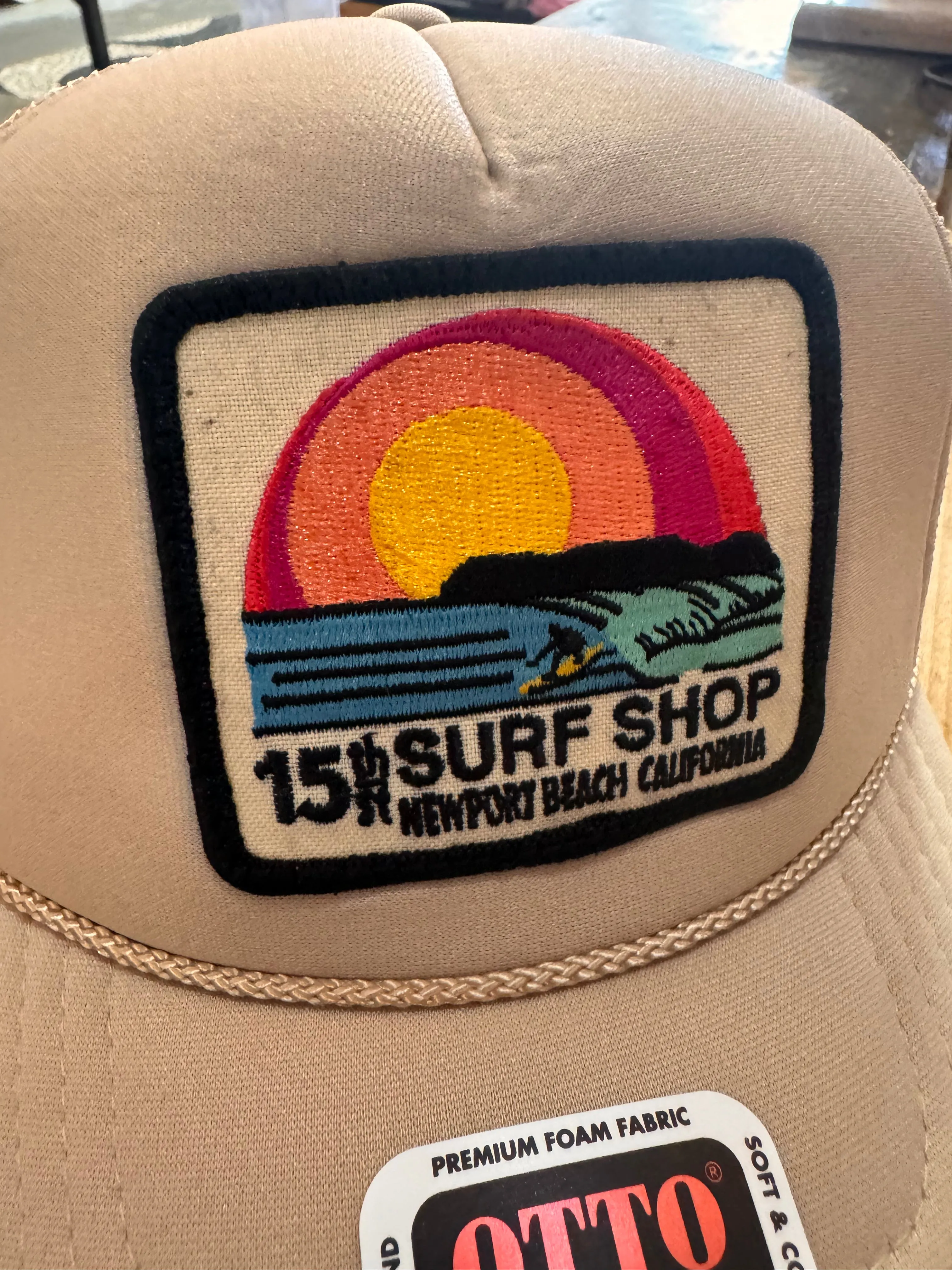 15th St SUNSET SURFER Design Adult Trucker Hat MULTIPLE COLORS!