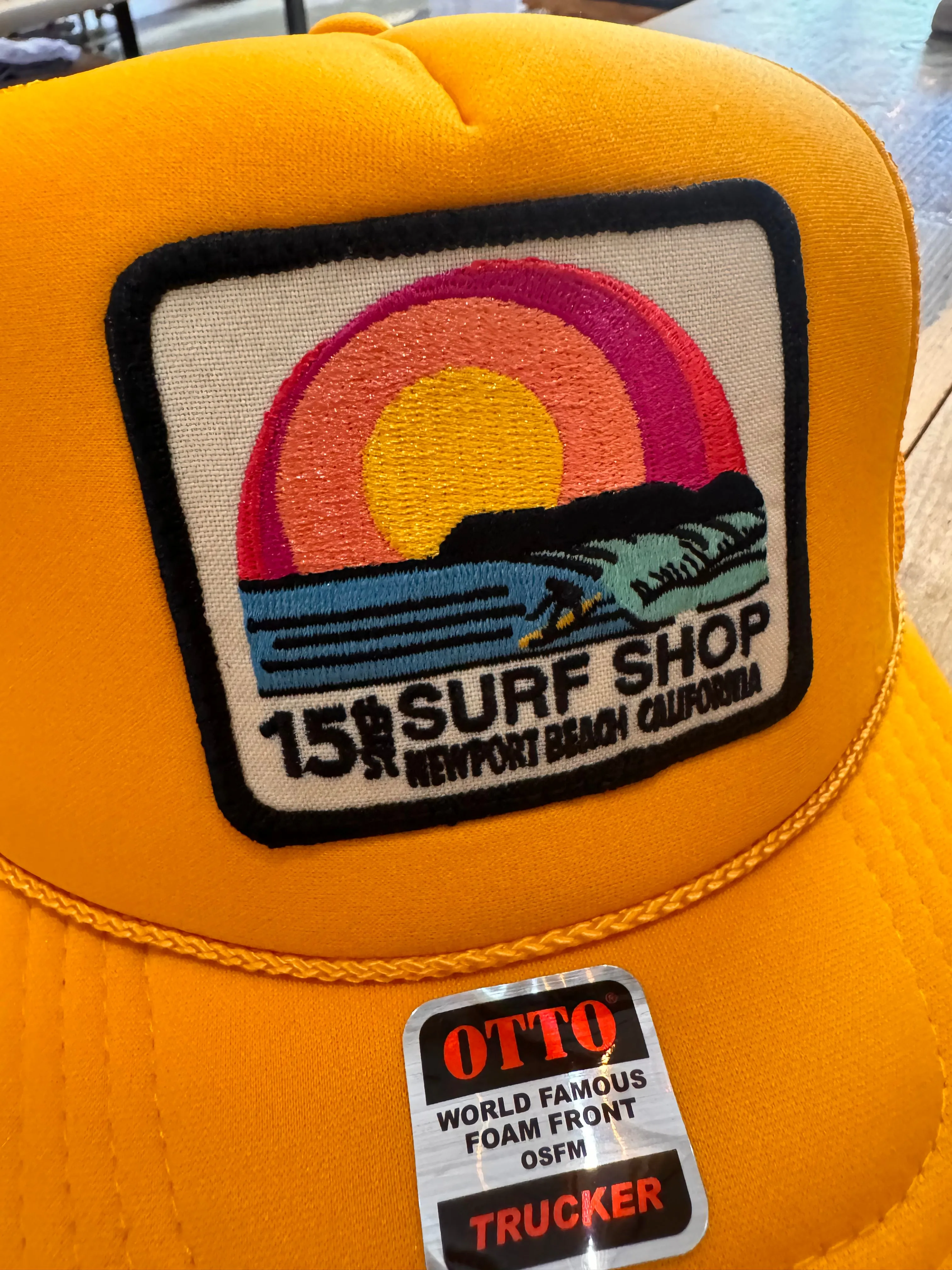 15th St SUNSET SURFER Design Adult Trucker Hat MULTIPLE COLORS!