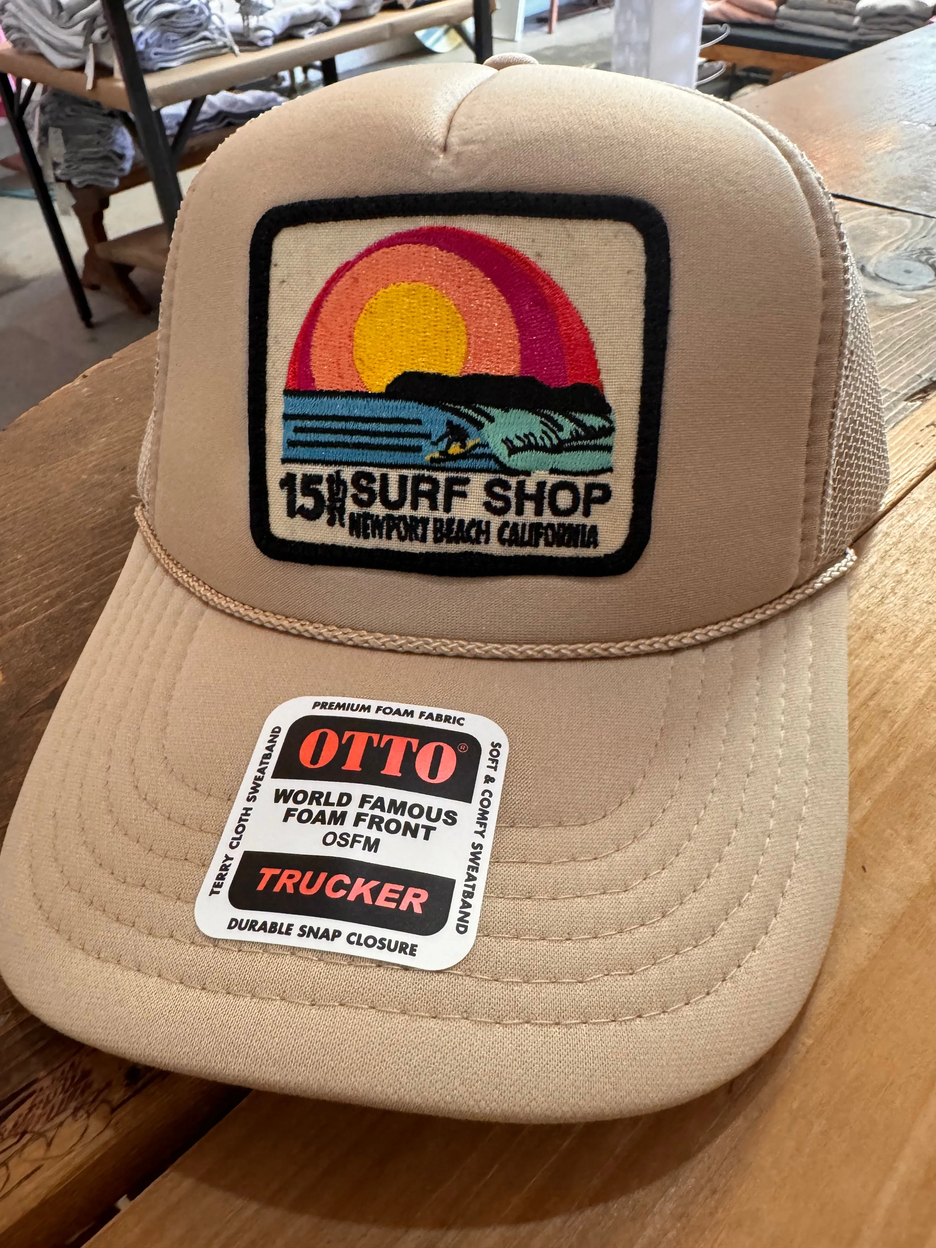 15th St SUNSET SURFER Design Adult Trucker Hat MULTIPLE COLORS!