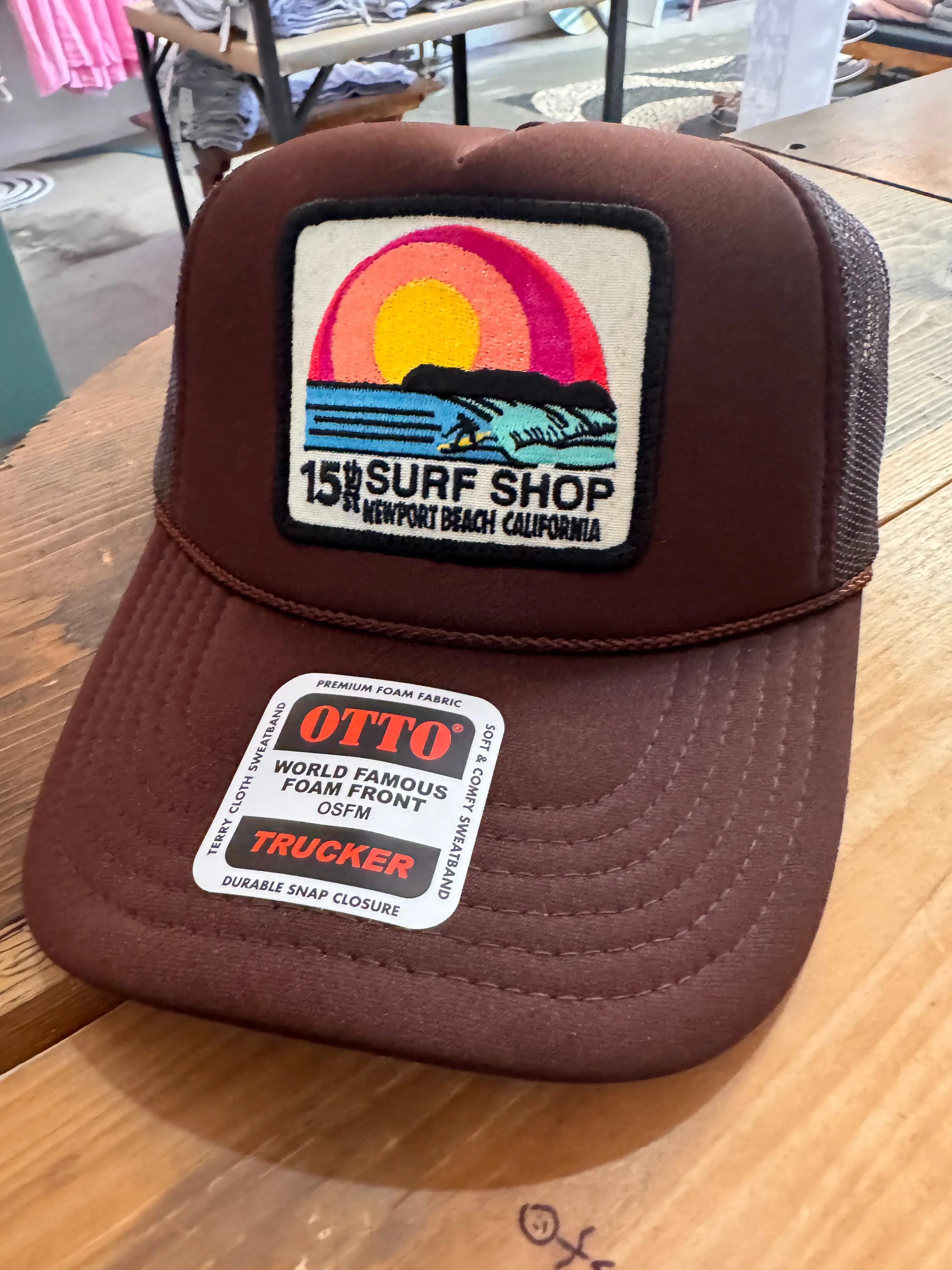 15th St SUNSET SURFER Design Adult Trucker Hat MULTIPLE COLORS!
