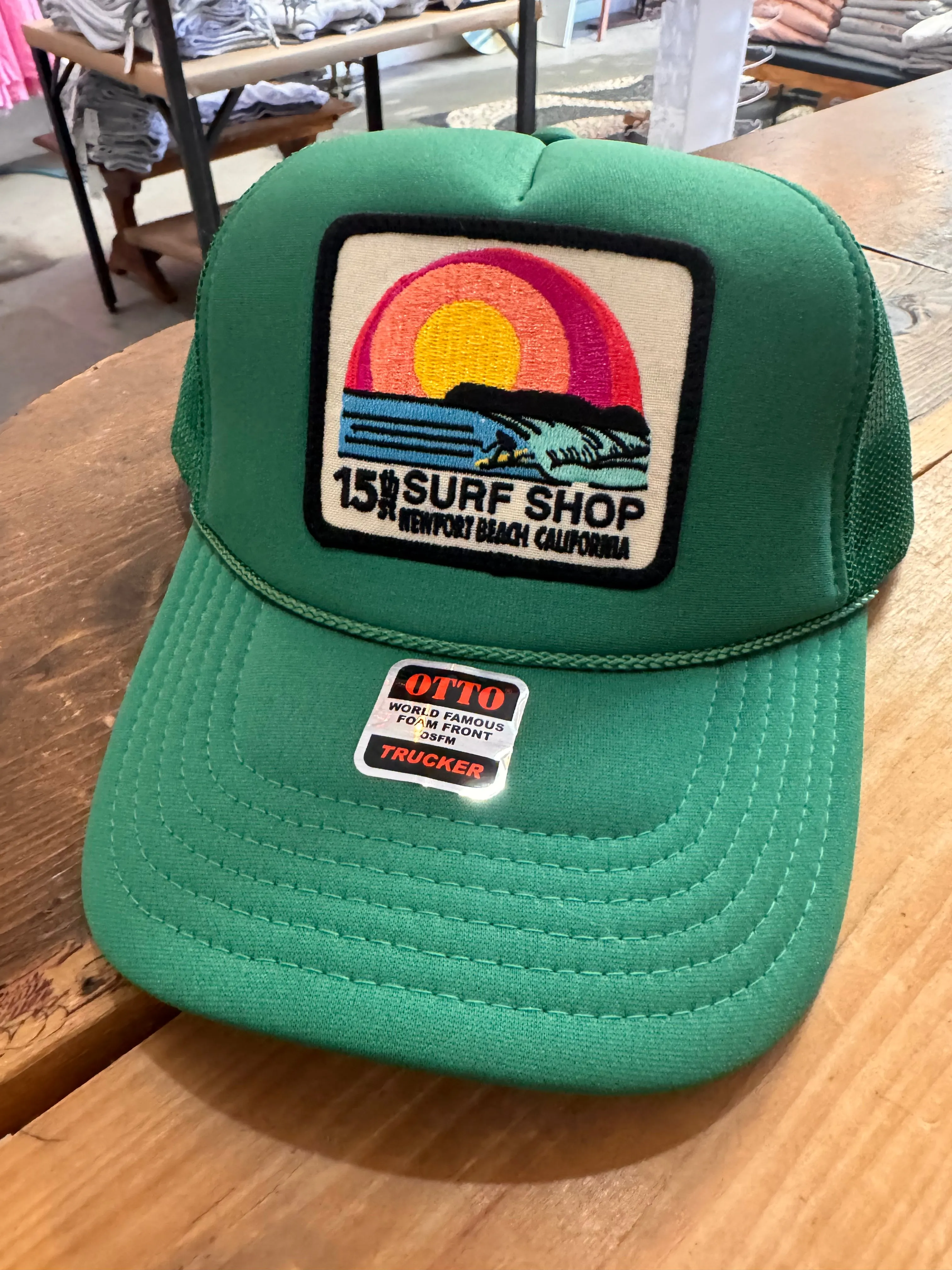 15th St SUNSET SURFER Design Adult Trucker Hat MULTIPLE COLORS!
