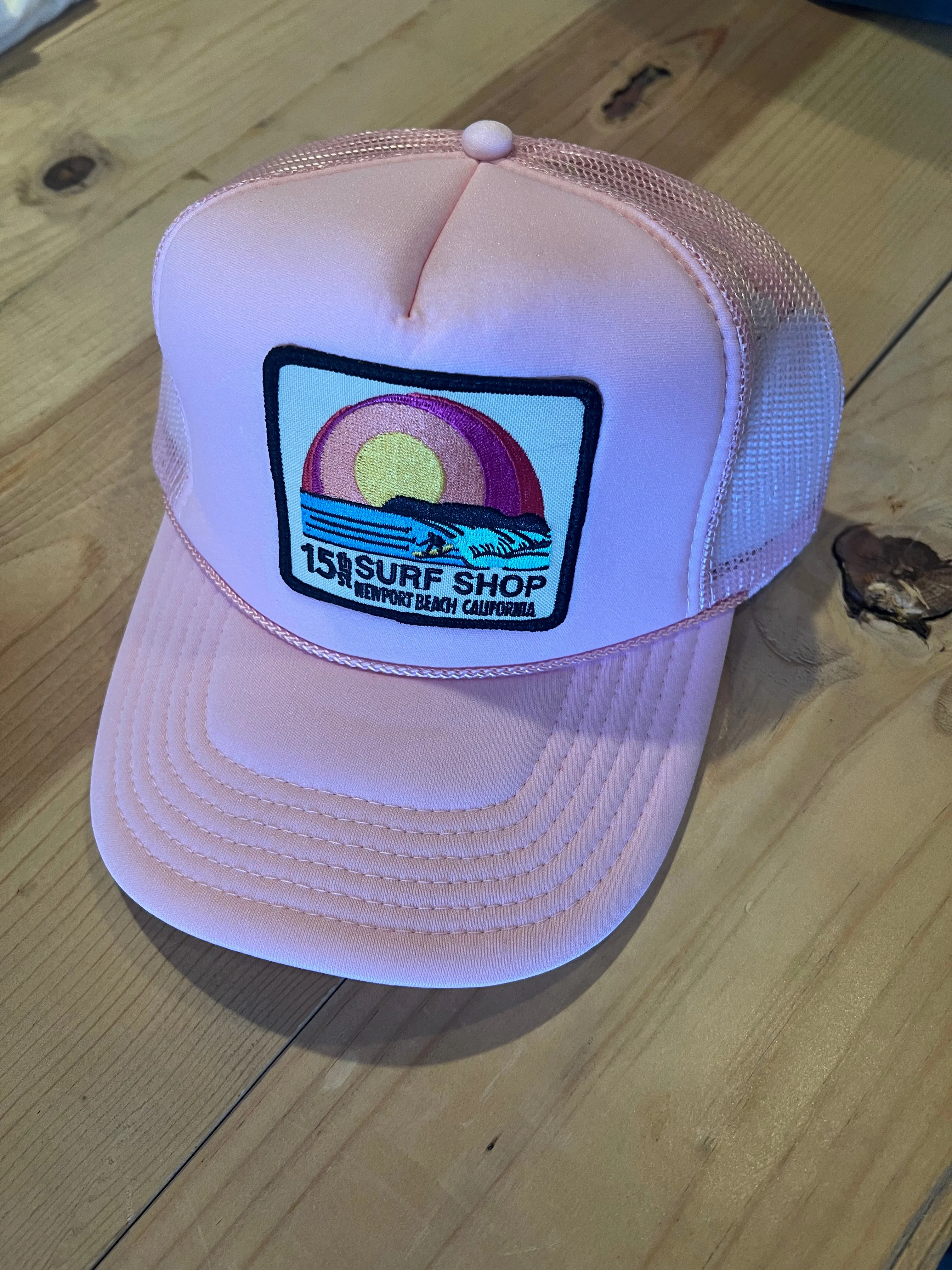 15th St SUNSET SURFER Design Adult Trucker Hat MULTIPLE COLORS!