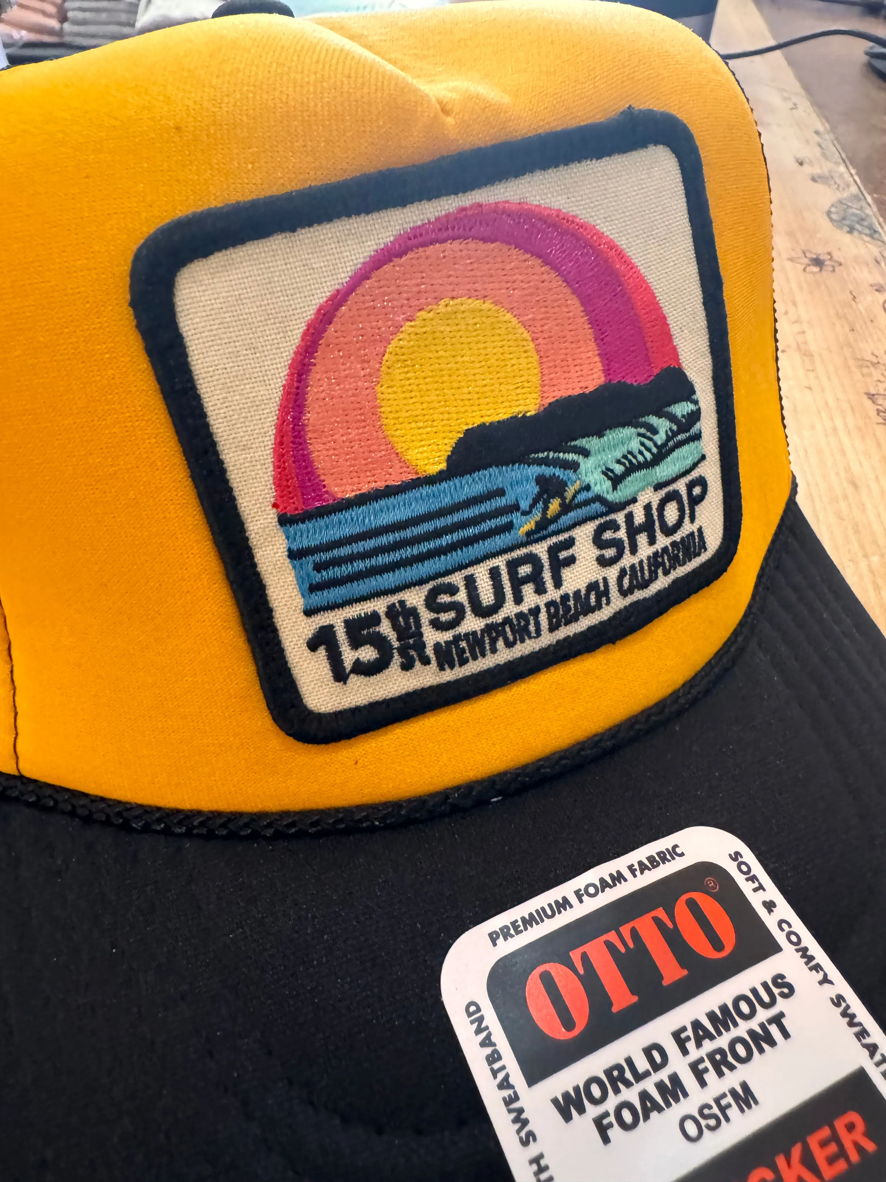 15th St SUNSET SURFER Design Adult Trucker Hat MULTIPLE COLORS!