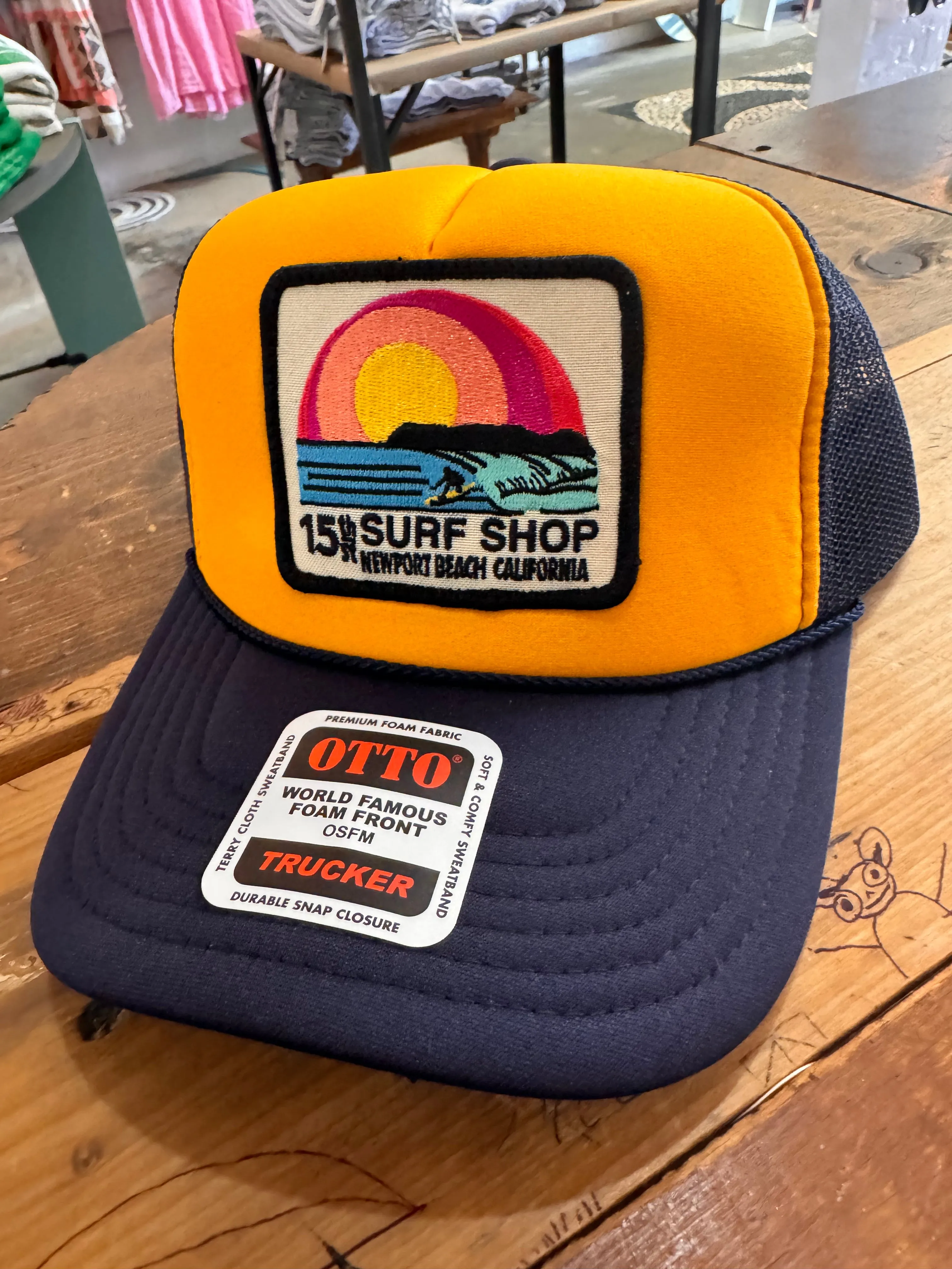 15th St SUNSET SURFER Design Adult Trucker Hat MULTIPLE COLORS!