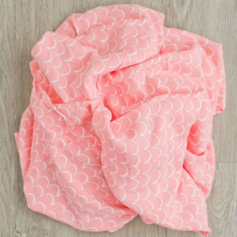 2-Pack Summer Daisies Bamboo Muslin Swaddle Blankets