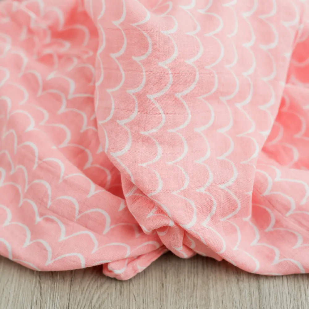 2-Pack Summer Daisies Bamboo Muslin Swaddle Blankets