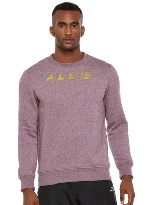 Alcis Mens Purple Sweat Shirt 114MSS147