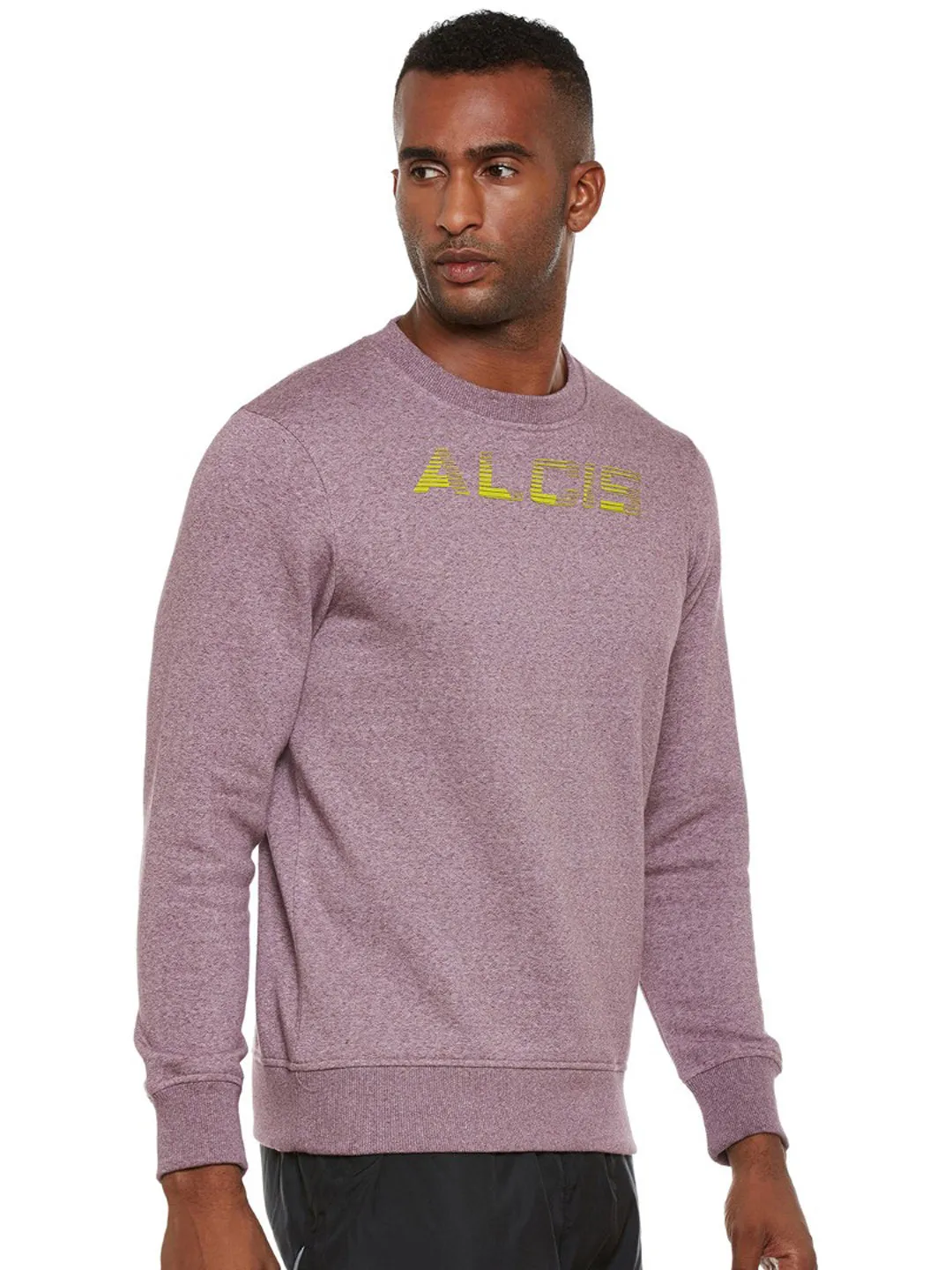 Alcis Mens Purple Sweat Shirt 114MSS147