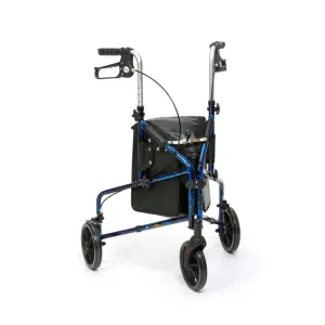 Aluminium Tri Walker with Bag | Blue Flame