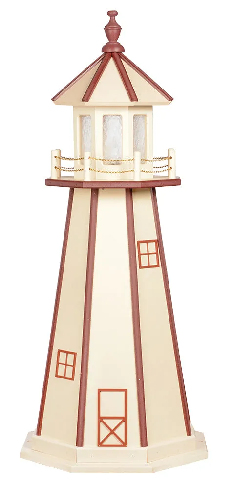 Amish Made Poly Lighthouse - 3 Feet