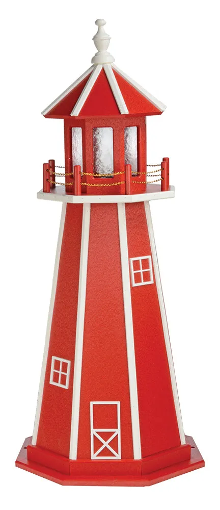 Amish Made Poly Lighthouse - 3 Feet