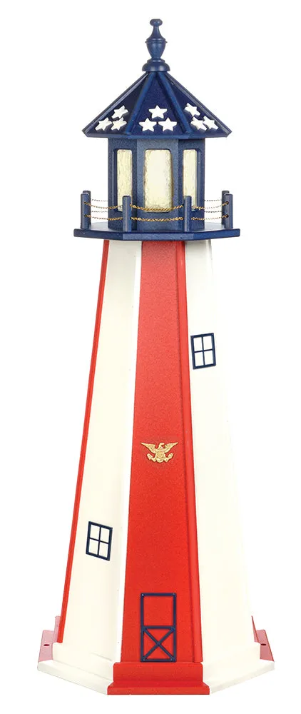 Amish Made Poly Lighthouse - 3 Feet