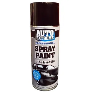 Auto Extreme Black Satin Spray Paint 400ml