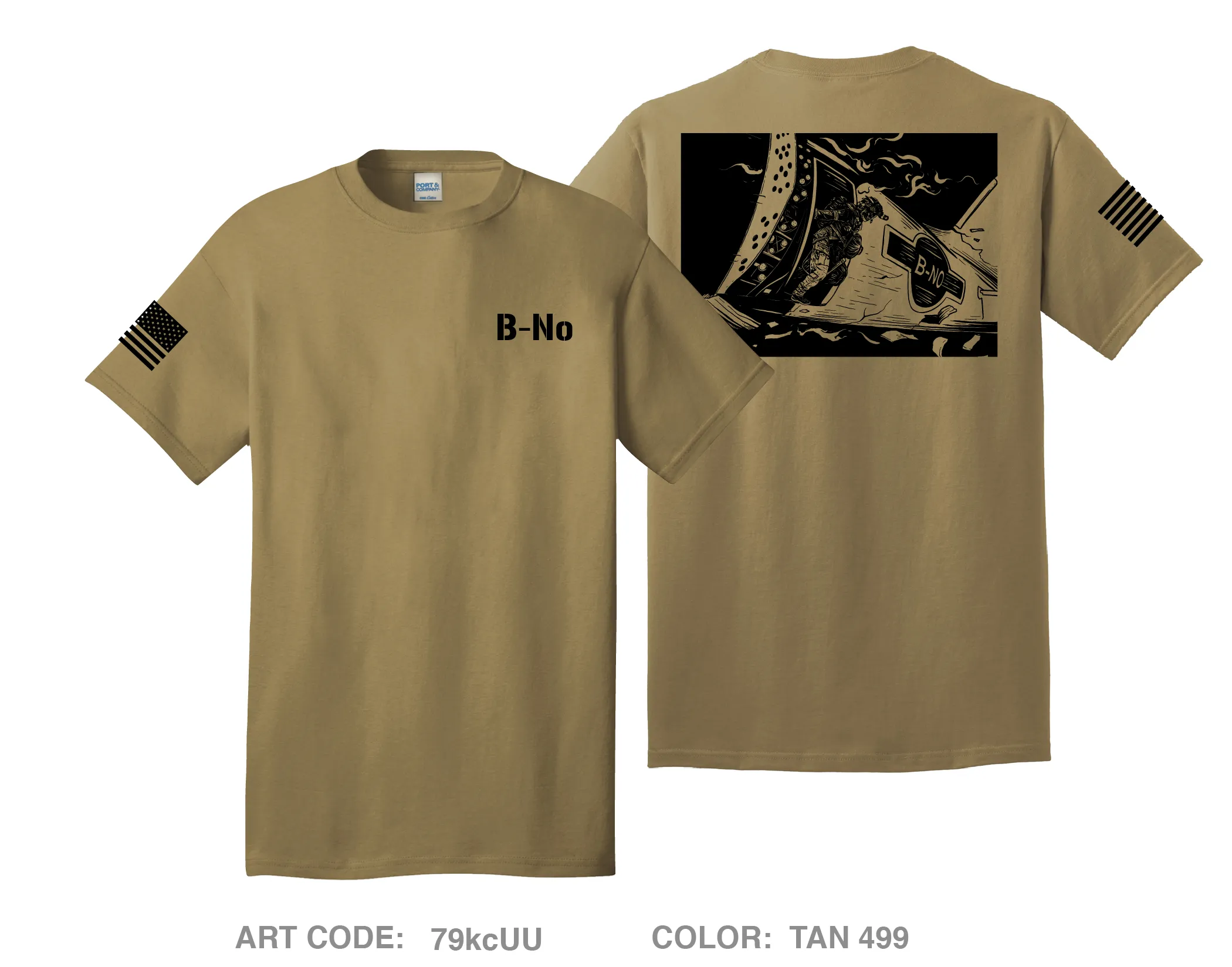 B No, 2-505 PIR Comfort Unisex Cotton SS Tee - 79kcUU