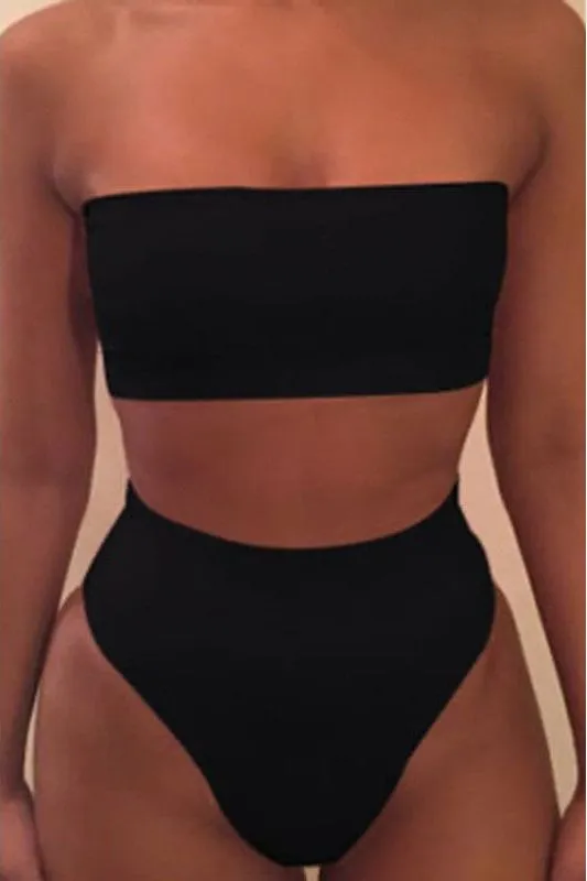 Bandeau Bikini Set- Top