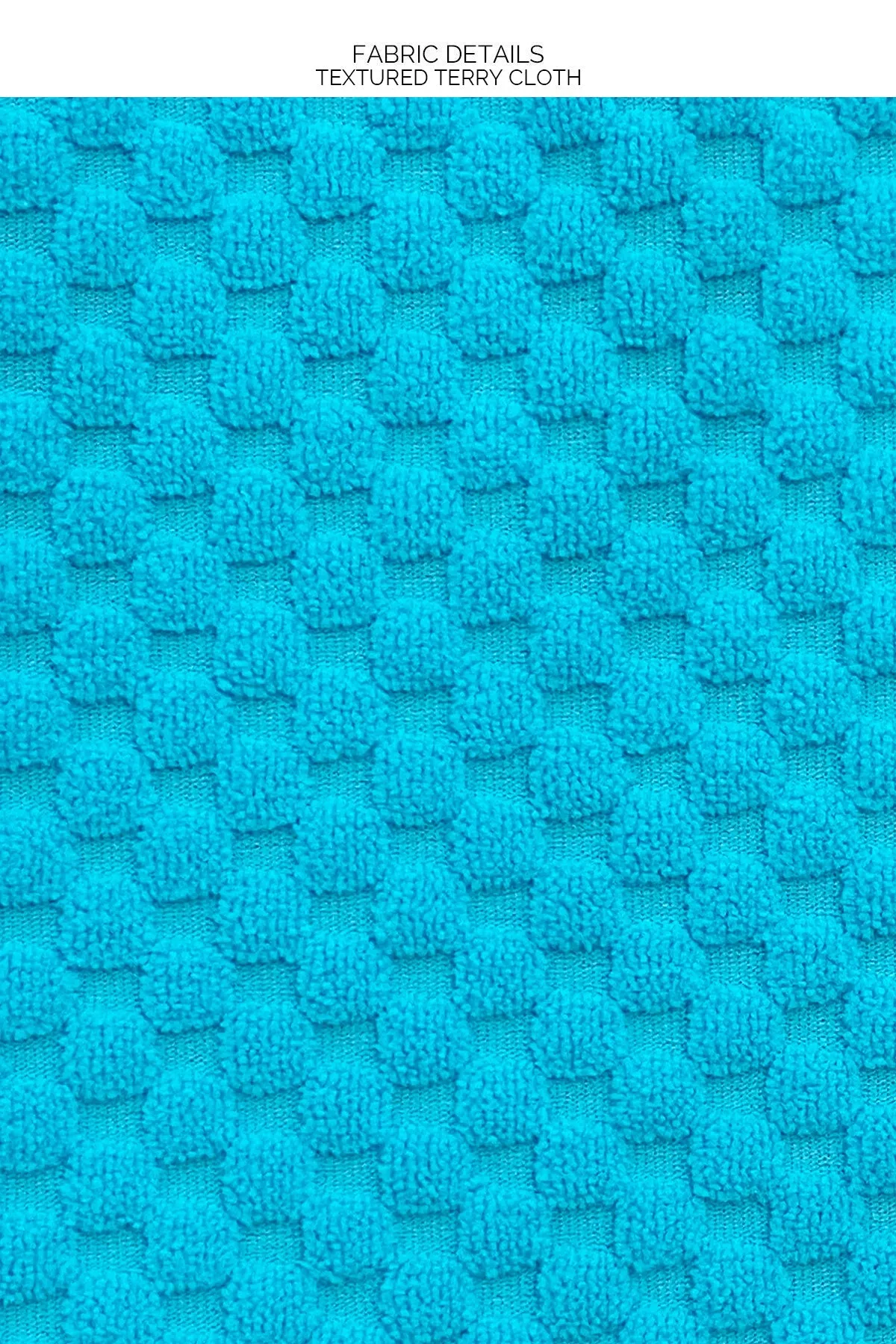BEACH FUZZ - Triangle Top & Seamless Wavy Ruched Back Tie Side Bottom • Daydream Blue