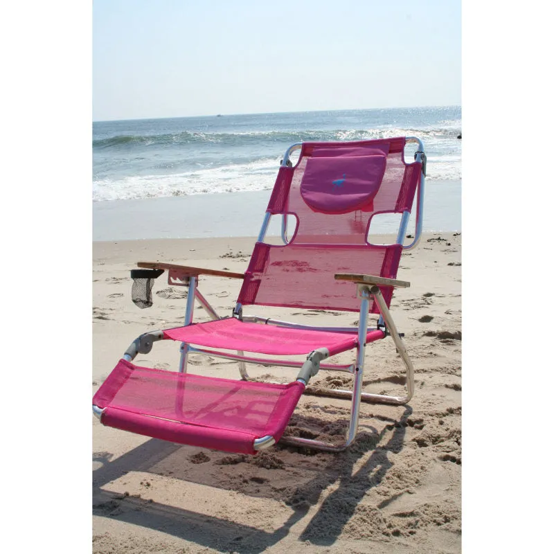 Beachkit Ostrich 3 In 1 Lounger Flat Beach Chair Lounge