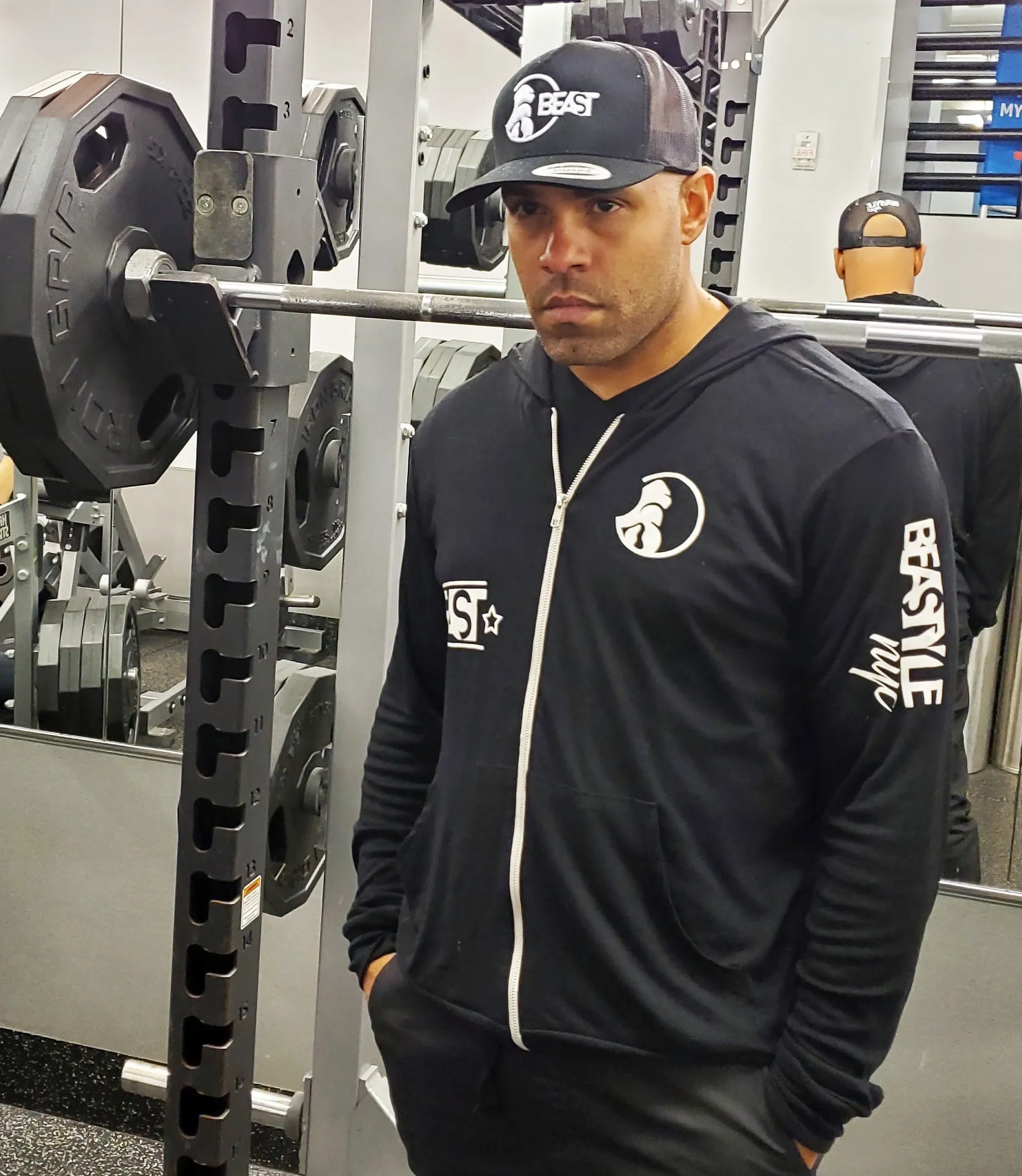 Beastyle Black Zip-Up Hoodie
