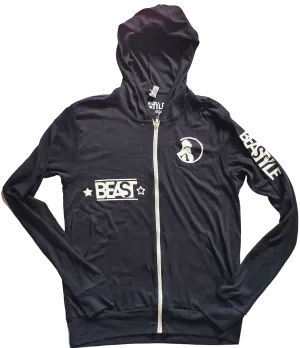 Beastyle Black Zip-Up Hoodie