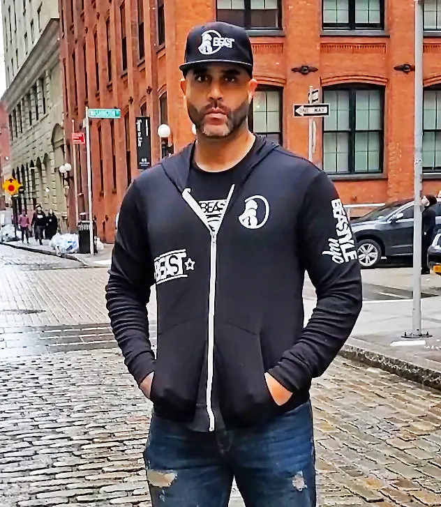 Beastyle Black Zip-Up Hoodie