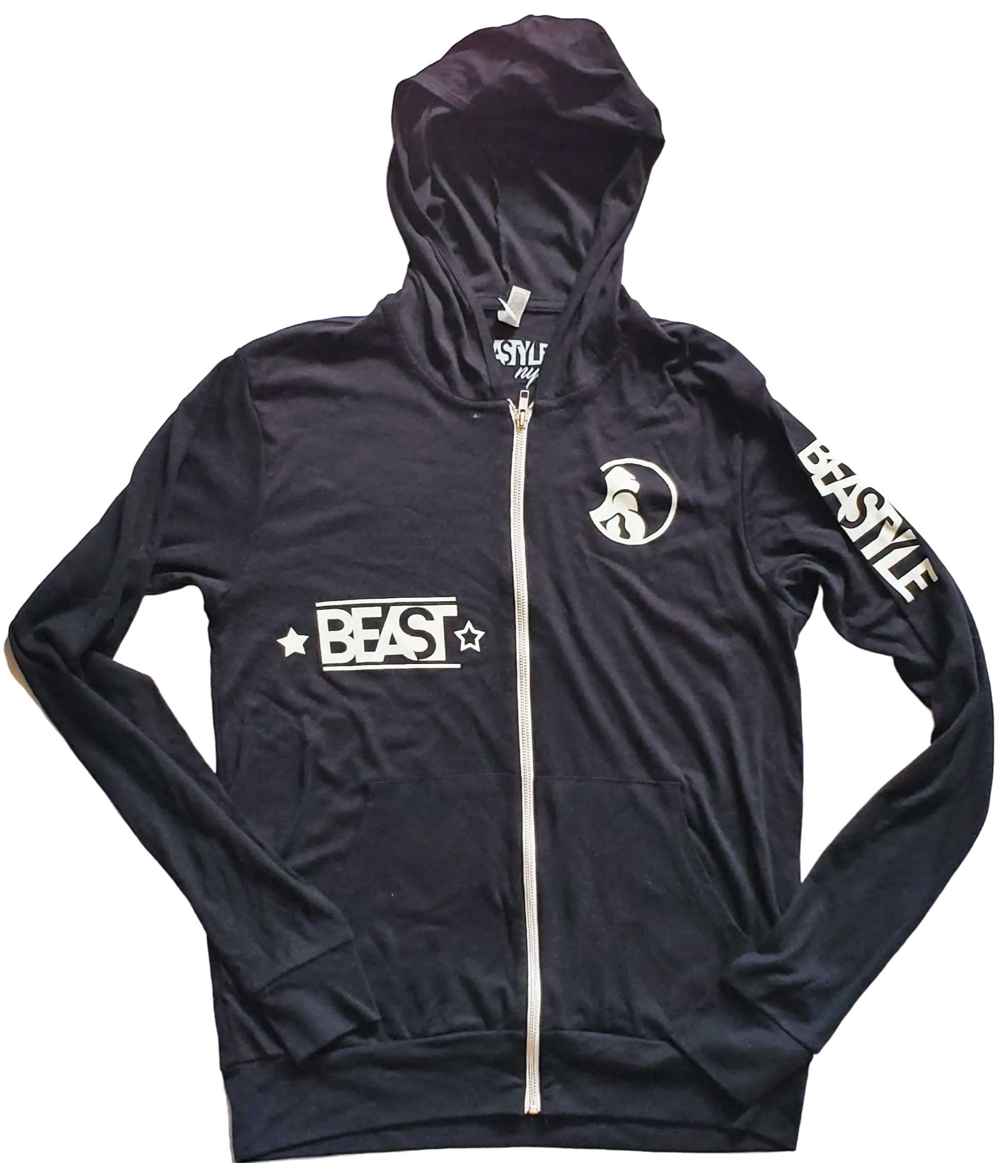 Beastyle Black Zip-Up Hoodie