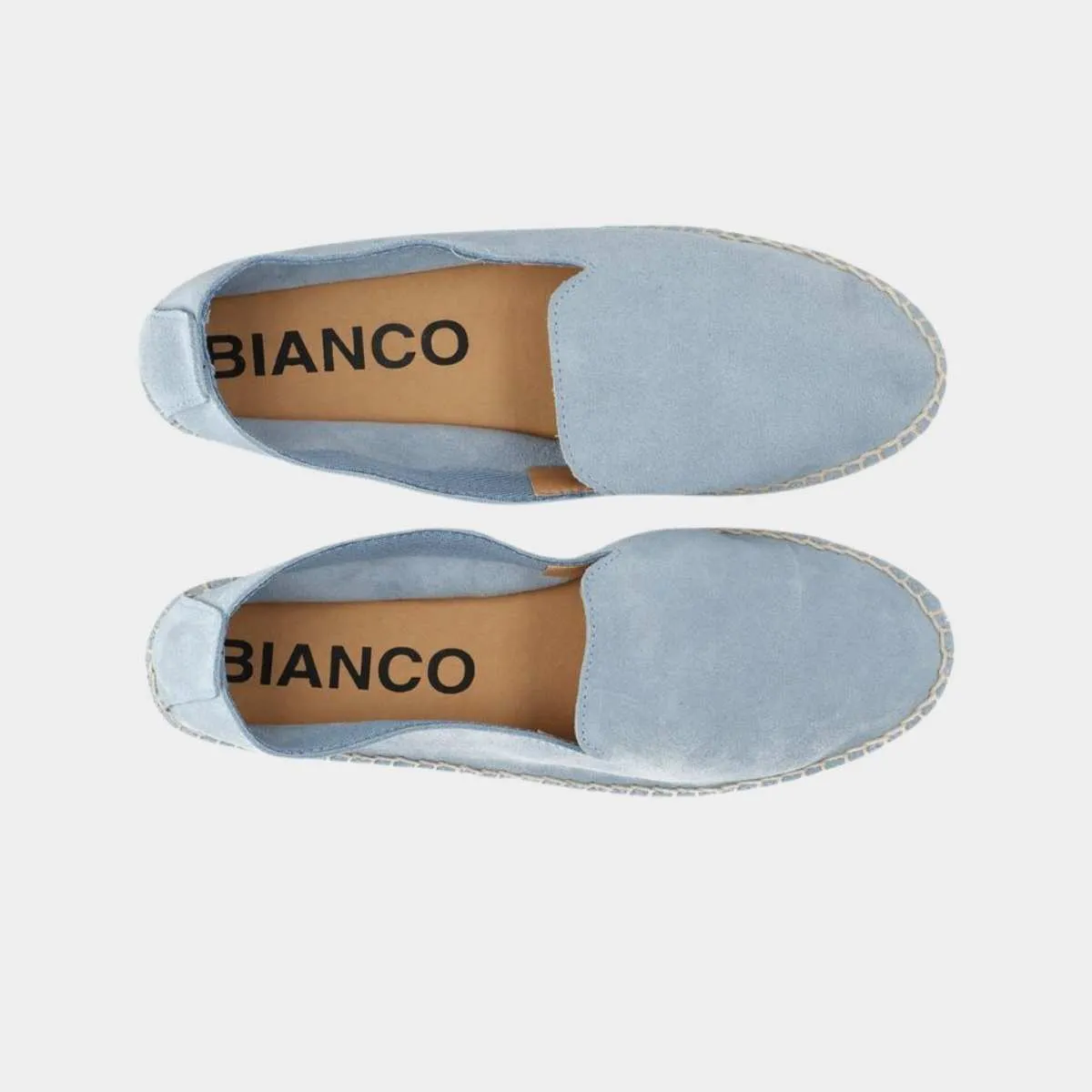 Bianco Biamaya Basic Espadrilles Suede Sky Blue W