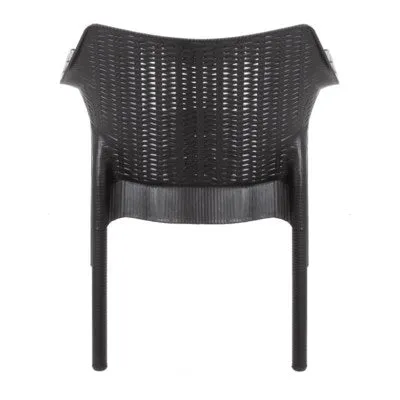 BLACK COMMERCIAL ARMREST CHAIR