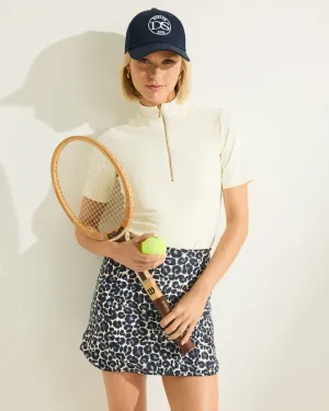 Bobby Skirt | Leopard Summer Blue