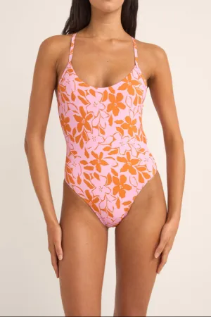Bora Bora Floral Cross Back One Piece