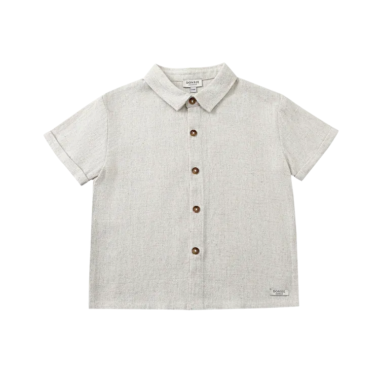 Brammie Shirt | Warm White Melange