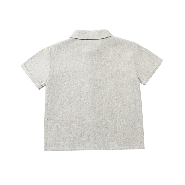 Brammie Shirt | Warm White Melange