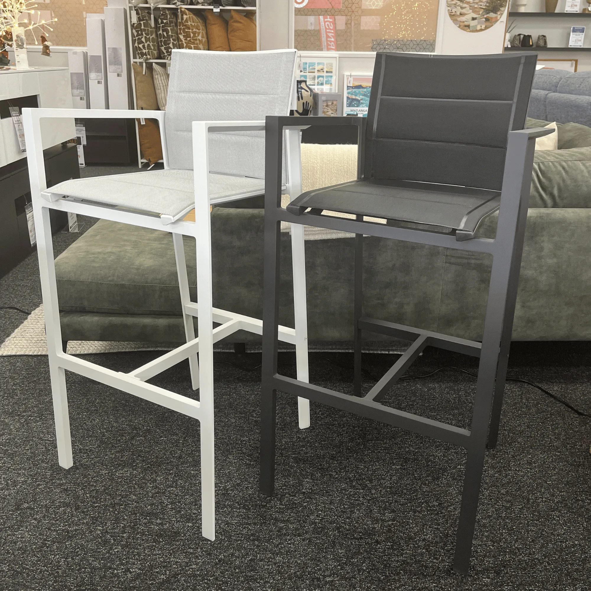 Bremen Outdoor Bar Chair - White