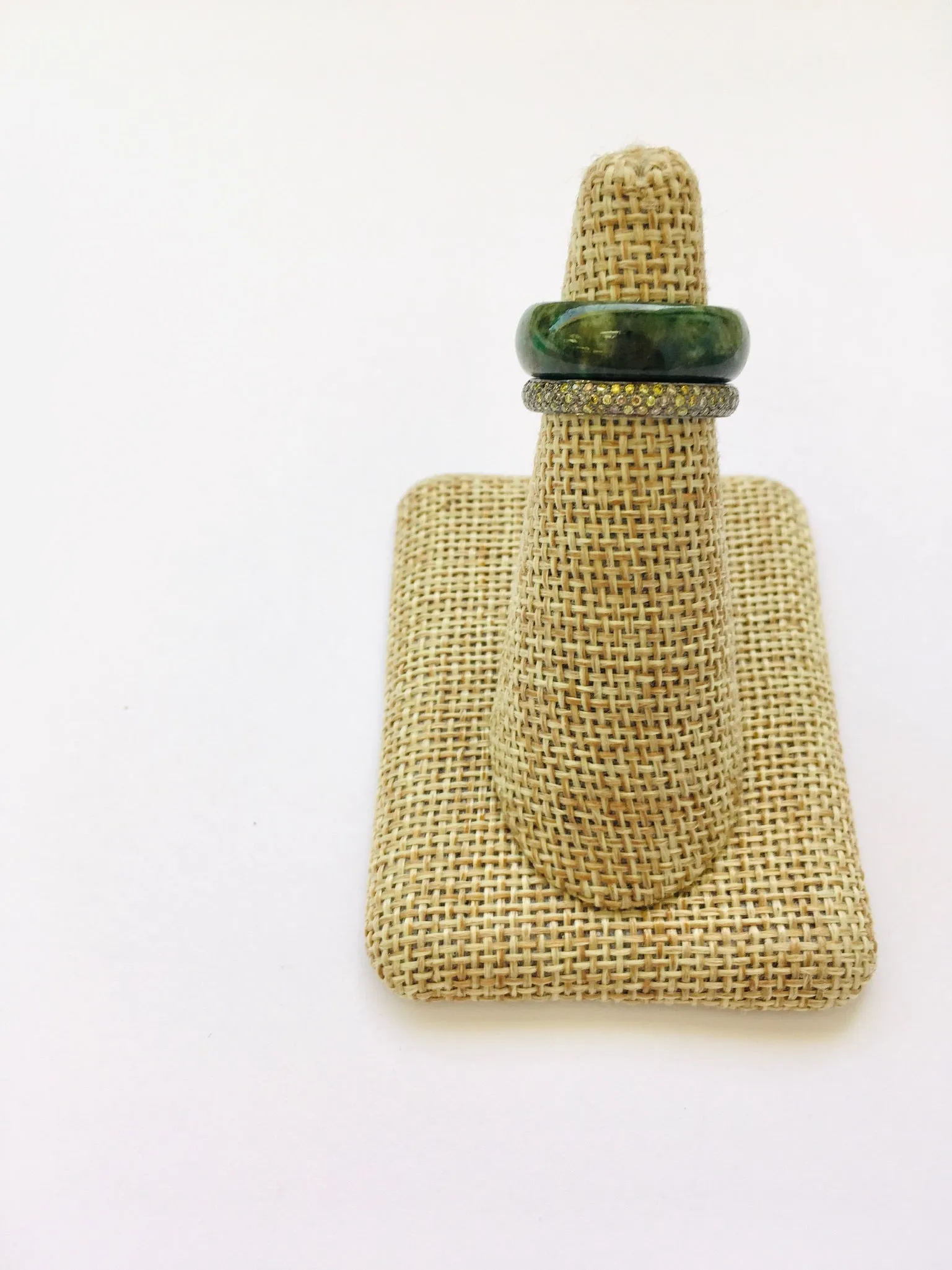 Burmese Camo Green Jadeite Comfort Fit Band
