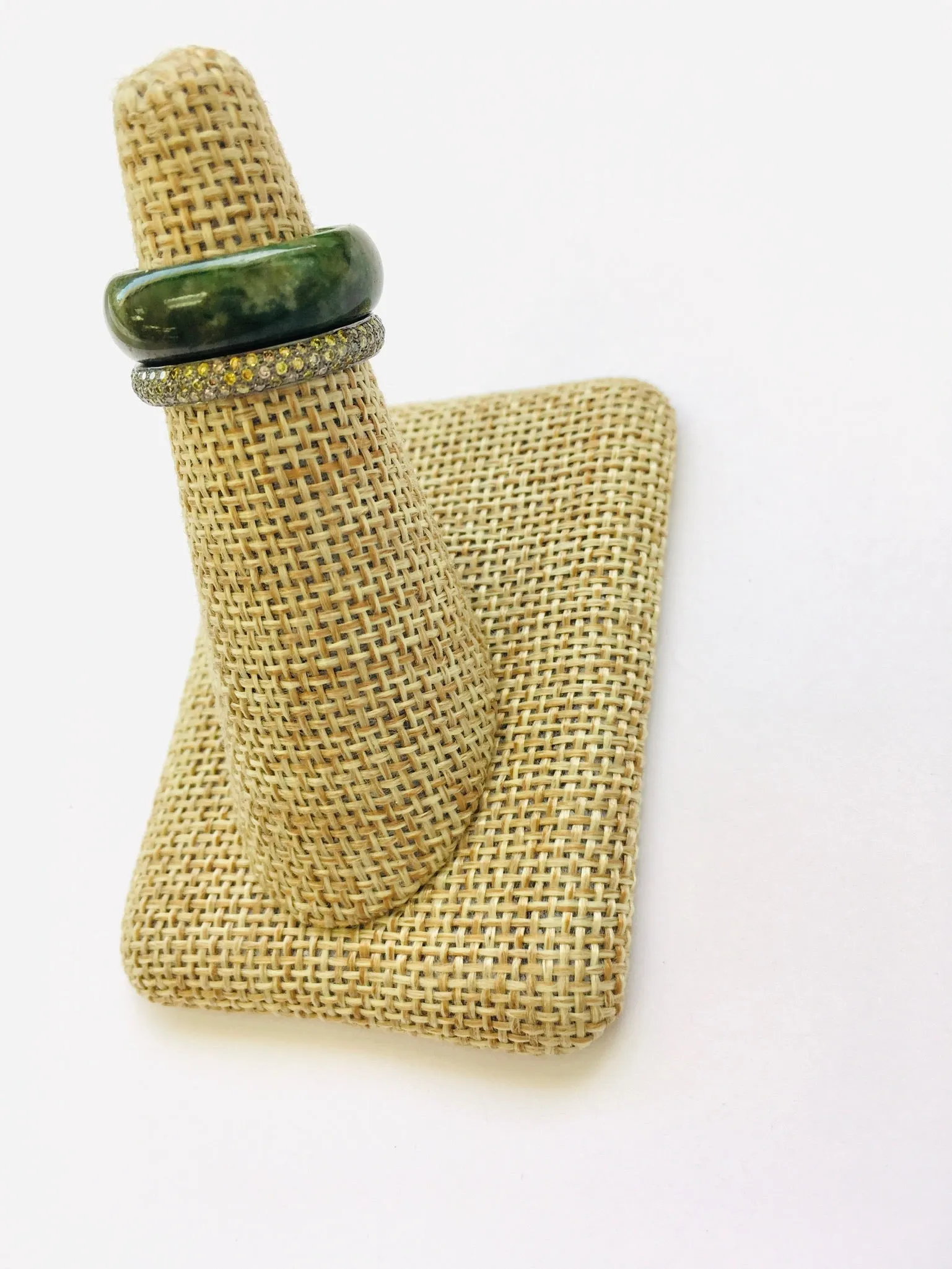 Burmese Camo Green Jadeite Comfort Fit Band