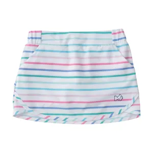 CAROLINA CATCH SKORT - FUCHSI PINK MULTI COLOR STRIPE