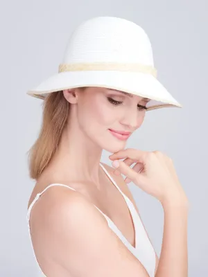 Cassini Hat in White/Natural