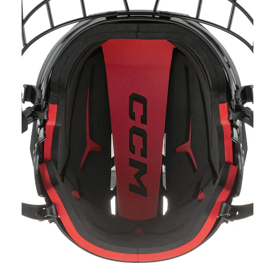 CCM Tacks 70 Ice Hockey Helmet Combo Black Senior