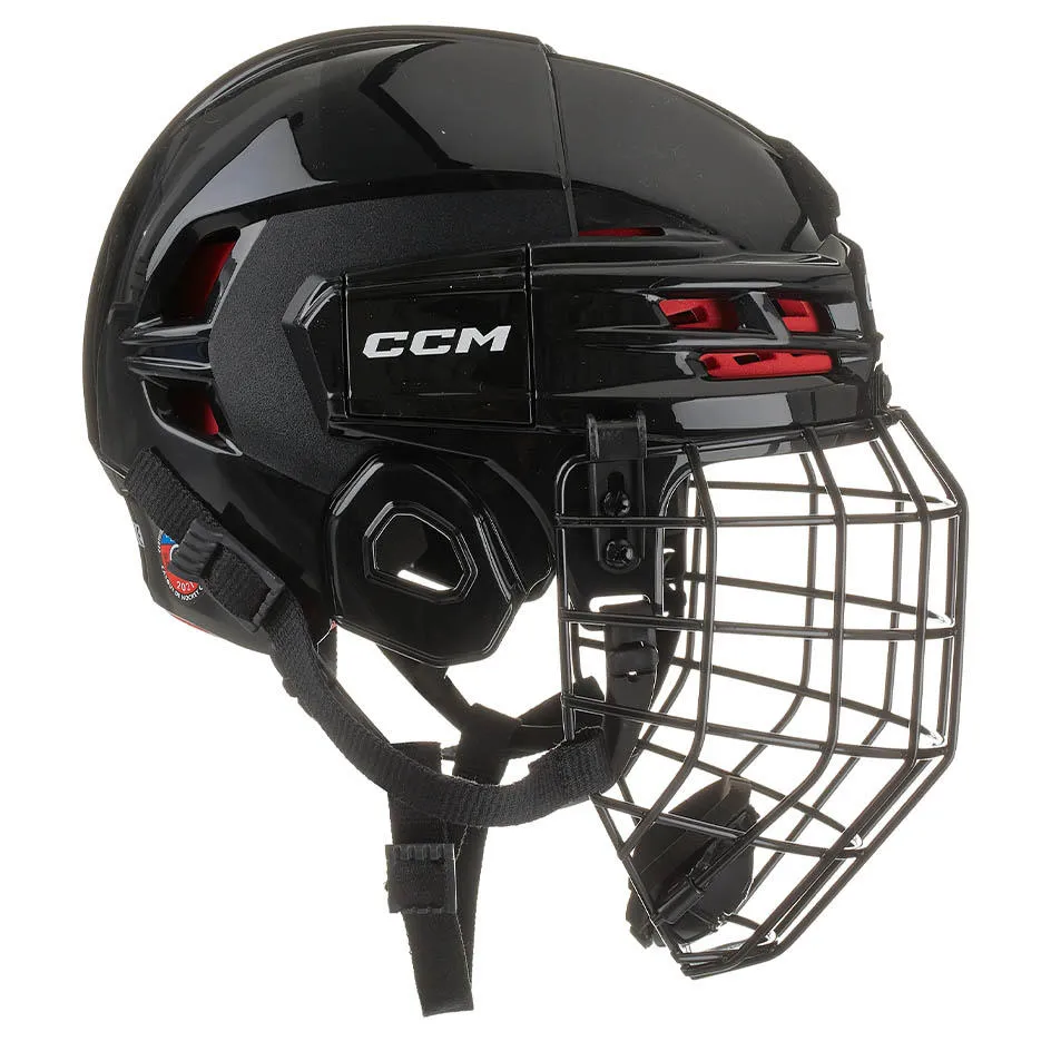 CCM Tacks 70 Ice Hockey Helmet Combo Black Senior