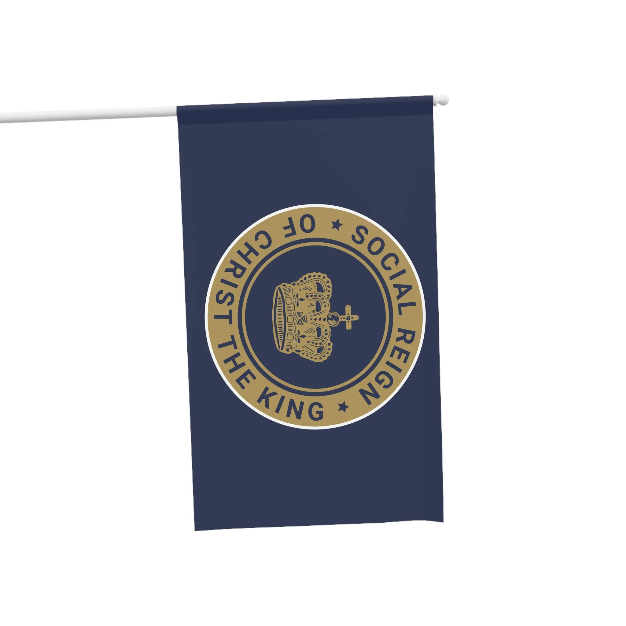 Christ the King Religious Christian House Flag