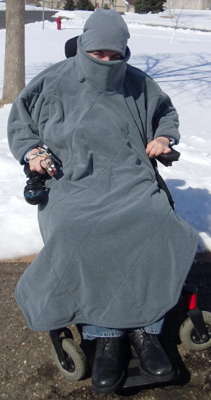 Comfort Coat Polartec Microfiber Fleece Wheelchair Poncho