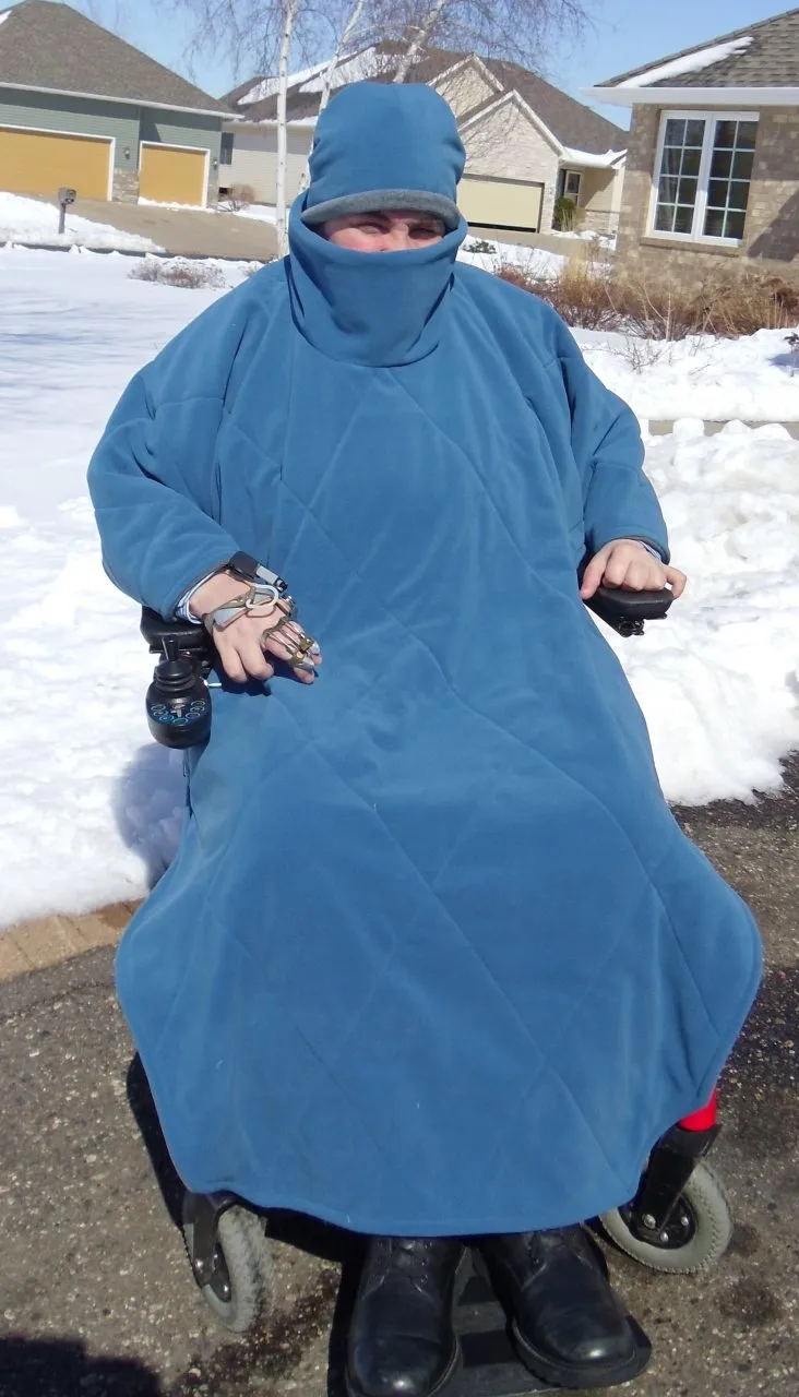 Comfort Coat Polartec Microfiber Fleece Wheelchair Poncho