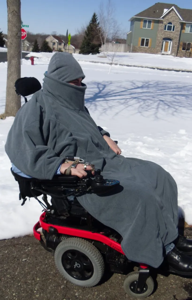 Comfort Coat Polartec Microfiber Fleece Wheelchair Poncho