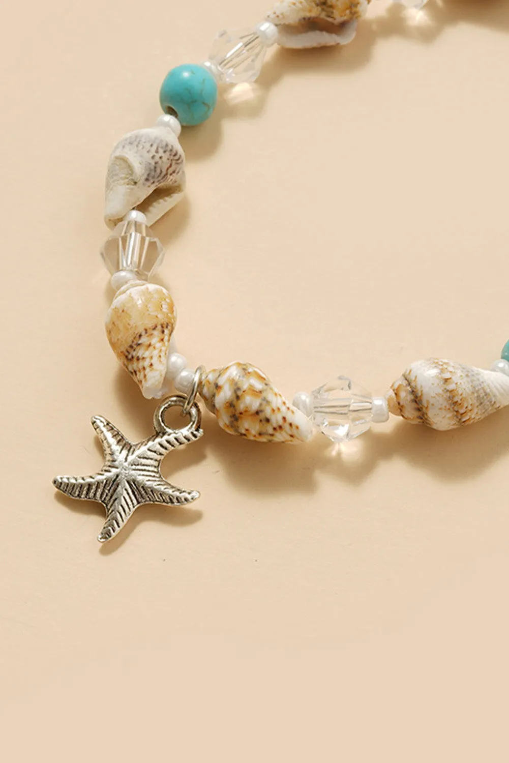 Conch Beaded Starfish Beach Anklet