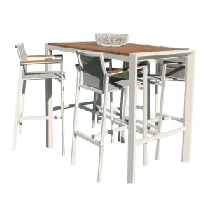 Copenhagen Outdoor Bar 5pce Set - White